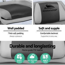 Load image into Gallery viewer, Seamanship 2X Swivel Folding Boat Seats Low Back - Grey