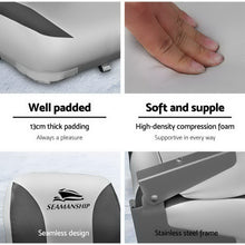 Load image into Gallery viewer, Seamanship 2X Swivel Folding Boat Seats Low Back 13cm Padding - Charcoal