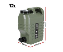 Load image into Gallery viewer, Weisshorn 12L Water Container Jerry Can Bucket Camping Outdoor Storage Tank