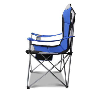 Set of 2 Portable Folding Camping Armchair - Blue - River To Ocean Adventures