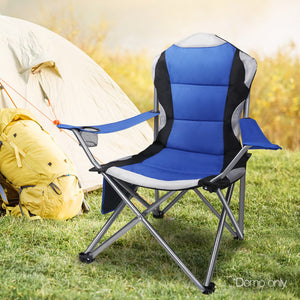 Set of 2 Portable Folding Camping Armchair - Blue - River To Ocean Adventures