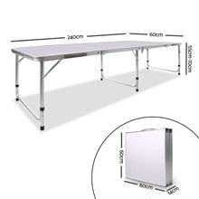 Load image into Gallery viewer, Portable Folding Camping Table 240cm - River To Ocean Adventures