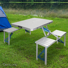 Load image into Gallery viewer, Portable Folding Camping Table and Chair Set 85cm - River To Ocean Adventures