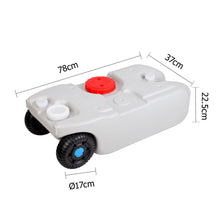 Load image into Gallery viewer, Weisshorn 40L Portable Wheel Water Tank - Grey - River To Ocean Adventures