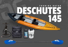 Load image into Gallery viewer, Aquaglide Deschutes 145 2 Person  Inflatable Kayak Package
