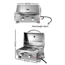 Load image into Gallery viewer, Grillz Portable 2 Burner Gas BBQ - River To Ocean Adventures