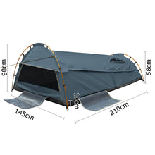 Load image into Gallery viewer, Weisshorn Double Swag Camping Swag Canvas Tent - Navy - River To Ocean Adventures