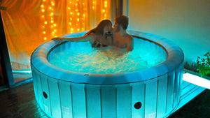 MSPA STARRY Round Bubble Spa With LED Light Strip (6 Bathers)