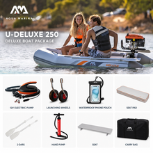 Load image into Gallery viewer, Aqua Marina U-Deluxe Inflatable Boat 2.5m Deluxe Package