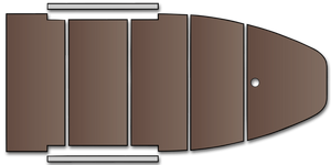 Kolibri Profi Motor Boat 330 - Plywood floorboard with stringers