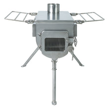Load image into Gallery viewer, Winnerwell Woodlander PLUS Double View External Air M-sized Wood Burning Tent Stove