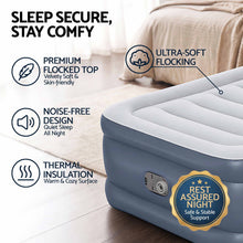Load image into Gallery viewer, Bestway Single Air Mattress with Built-in Pump Tritech Inflatable Bed 51cm