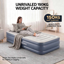 Load image into Gallery viewer, Bestway Single Air Mattress with Built-in Pump Tritech Inflatable Bed 51cm