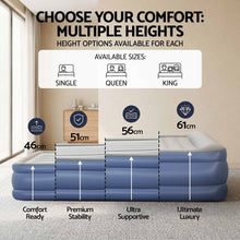 Load image into Gallery viewer, Bestway Single Air Mattress with Built-in Pump Tritech Inflatable Bed 51cm