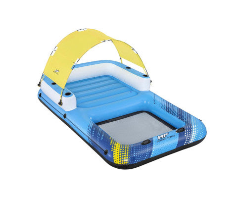 Bestway Inflatable Floating Island Float Lounger Sunshade Pool Bed