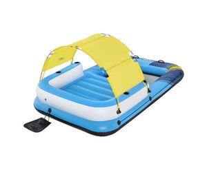 Bestway Inflatable Floating Island Float Lounger Sunshade Pool Bed