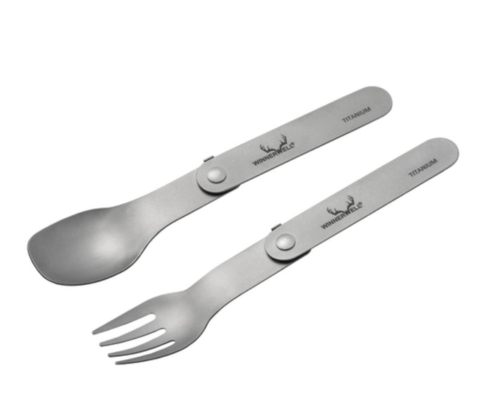 Winnerwell Titanium Folding Fork & Spoon Set