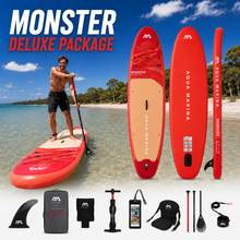 Load image into Gallery viewer, Aqua Marina Monster Inflatable Paddle board SUP 12’ PACKAGE 2026