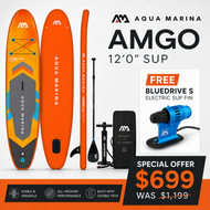 AMGO 12' Inflatable Paddle Board With Bluedrive S