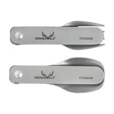 Winnerwell Titanium Folding Fork & Spoon Set