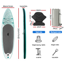 Load image into Gallery viewer, Weisshorn Inflatable Stand Up Paddle Board &amp; Seat 10.6ft