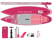 Load image into Gallery viewer, Aqua Marina Coral Touring Inflatable SUP Paddle Board 11&#39;6&quot; Raspberry Pink