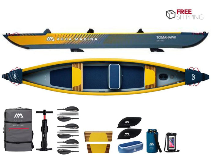 Aqua Marina Tomahawk AIR-C 480 Inflatable Canoe/Kayak Package