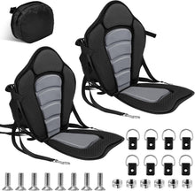Load image into Gallery viewer, 2X High Back Kayak Seats with Storage