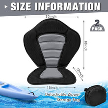 Load image into Gallery viewer, 2X High Back Kayak Seats with Storage