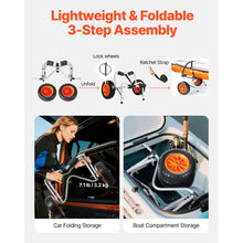 Load image into Gallery viewer, Kayak/Paddle Board Folding Trolley Cart - River To Ocean Adventures