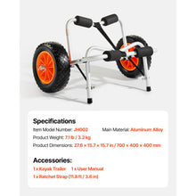 Load image into Gallery viewer, Kayak/Paddle Board Folding Trolley Cart - River To Ocean Adventures
