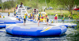 Aquaglide Supertramp Inflatable Water Trampoline - 3 Sizes - River To Ocean Adventures