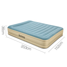 Load image into Gallery viewer, Bestway Queen Size Inflatable Air Mattress - Light Blue &amp; Beige - River To Ocean Adventures