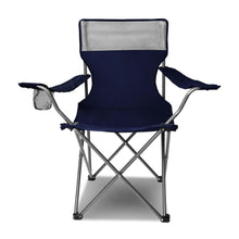 Load image into Gallery viewer, Set of 2 Portable Folding Camping Armchair - Navy - River To Ocean Adventures