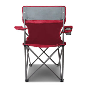 Set of 2 Portable Folding Camping Armchair - Wine Red - River To Ocean Adventures