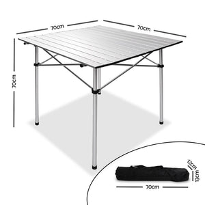 Weisshorn Portable Roll Up Folding Camping Table - River To Ocean Adventures