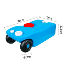 Load image into Gallery viewer, Weisshorn 40L Portable Wheel Water Tank - Blue - River To Ocean Adventures