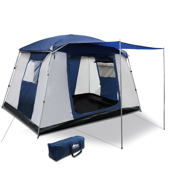Weisshorn 6 Person Dome Camping Tent - Navy and Grey - River To Ocean Adventures