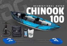 Load image into Gallery viewer, Aquaglide Chinook 100 XP 2- 2 Person Inflatable Kayak Package