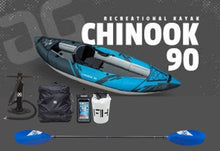 Load image into Gallery viewer, Aquaglide Chinook 90 XP 1 - 1 Person Inflatable Kayak Package