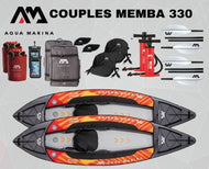 Aqua Marina Memba 330 Inflatable Drop-Stitch Couples Kayak Package