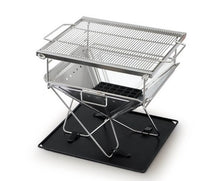 Load image into Gallery viewer, Grillz Portable Stainless Steel Firepit BBQ