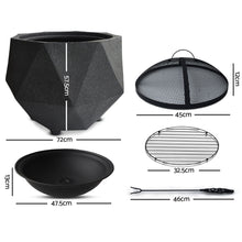 Load image into Gallery viewer, Grillz Outdoor Portable Lightweight Octagon Fire Pit - River To Ocean Adventures