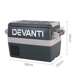 Devanti 45L Portable Fridge Freezer Cooler Caravan Camping - River To Ocean Adventures