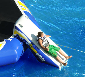 Aquaglide Rebound Aquapark - Swimstep, Slide & I-Log - 3 sizes - River To Ocean Adventures
