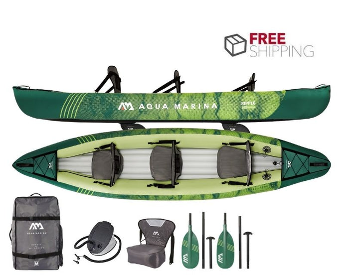 Aqua Marina Ripple 370 3 Person Inflatable Canoe