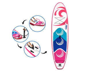 Weisshorn 10ft Stand Up Paddle Board Thick SUP - Pink - River To Ocean Adventures