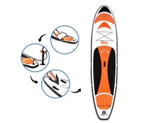 Weisshorn 11ft Inflatable Stand Up Paddle Board Thick SUP - Orange - River To Ocean Adventures