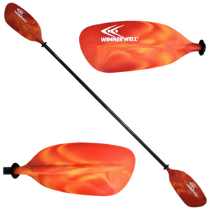Winnerwell CNRY Fiberglass Kayak Paddle 220 - Flame - River To Ocean Adventures