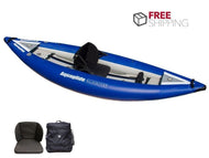 Aquaglide Klickitat HB 1 - 1 Person Drop-Stitch Inflatable Kayak - River To Ocean Adventures